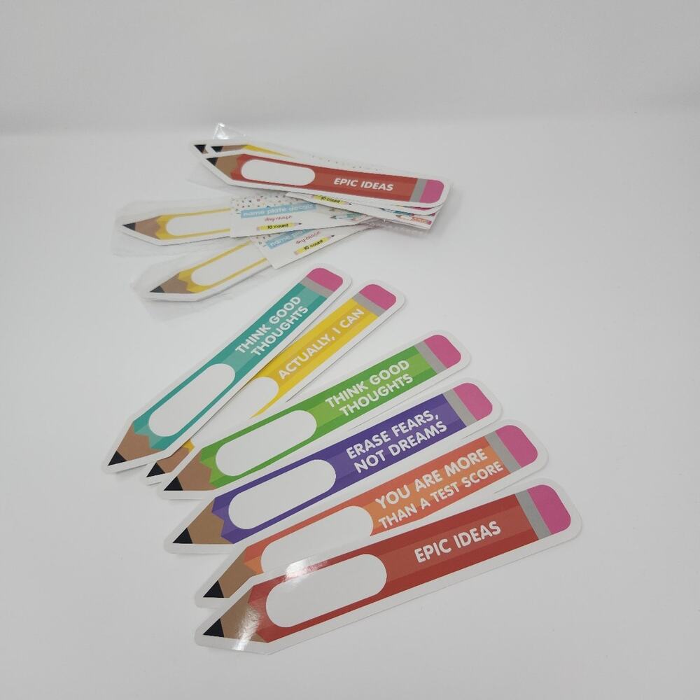 Name Plate Decals Pencils Dry Erase